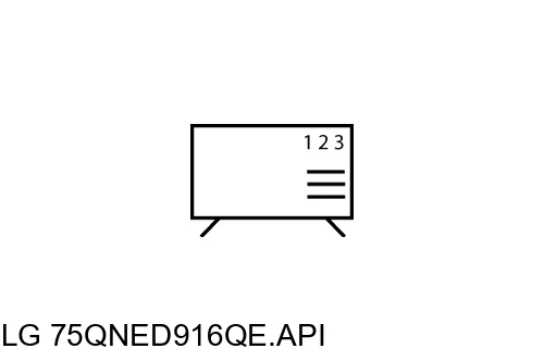 Cómo ordenar canales en LG 75QNED916QE.API