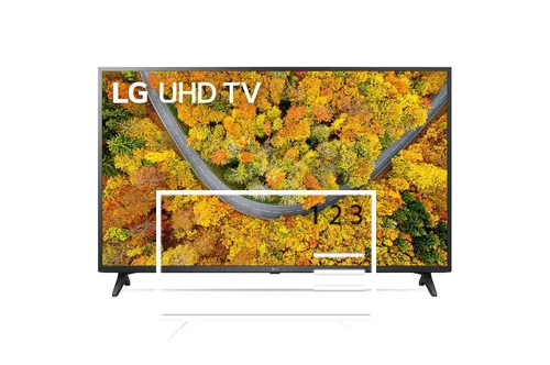Organize channels in LG 75UP75003LC