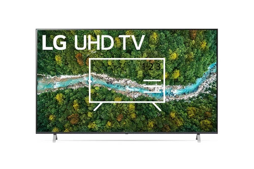 Organize channels in LG 75UP76703LB