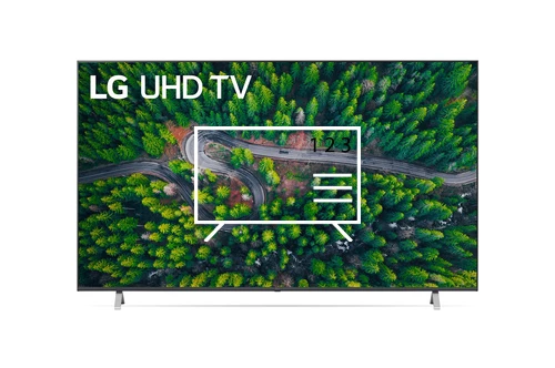 Organize channels in LG 75UP76709LB