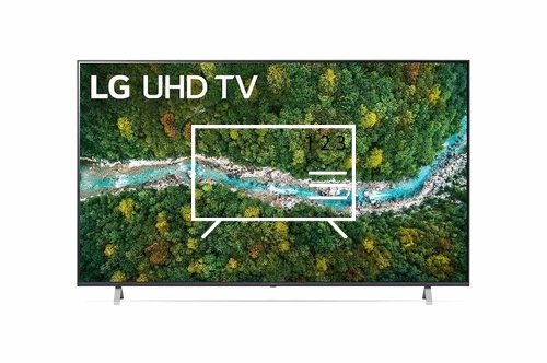 Organize channels in LG 75UP77109LC