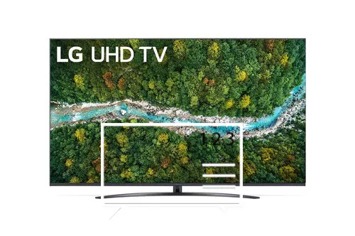 Organize channels in LG 75UP78003LB
