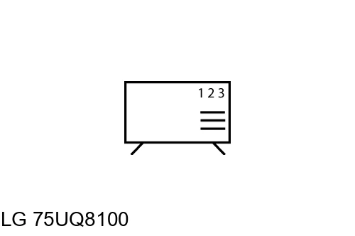 Organize channels in LG 75UQ8100