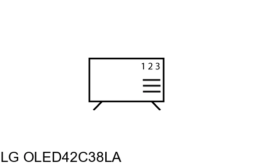 Cómo ordenar canales en LG OLED42C38LA