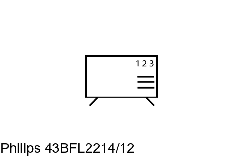 Organize channels in Philips 43BFL2214/12
