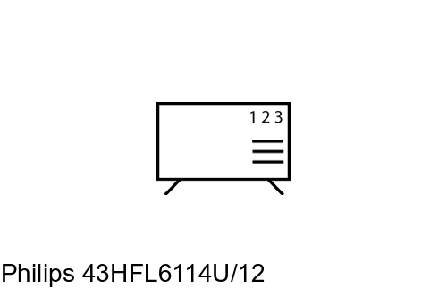 Organize channels in Philips 43HFL6114U/12