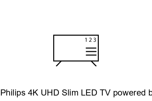 Organize channels in Philips 4K UHD Slim LED TV powered by Android™ 50PUT6800/79