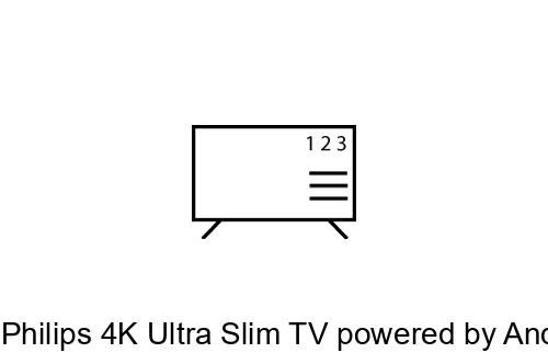 Comment trier les chaînes sur Philips 4K Ultra Slim TV powered by Android TV™ 49PUS6501/12