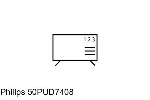 Organize channels in Philips 50PUD7408