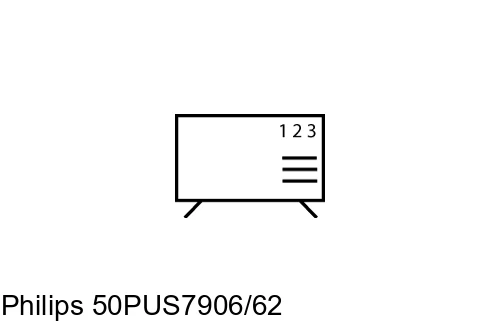 Organize channels in Philips 50PUS7906/62