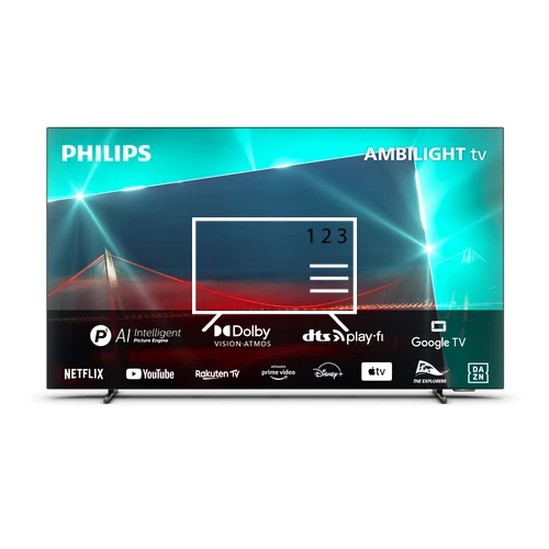 Cómo ordenar canales en Philips OLED 48OLED718 4K Ambilight TV