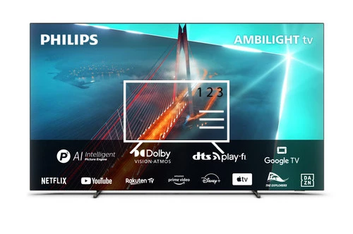 Organize channels in Philips OLED 55OLED708 4K Ambilight TV