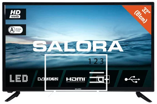 How to edit programmes on Salora 32D210