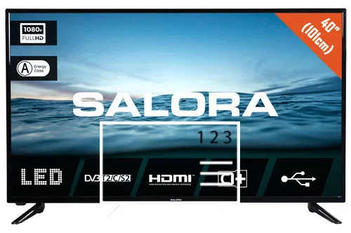 How to edit programmes on Salora 40D210