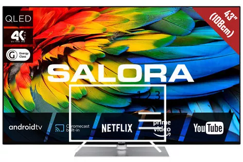 How to edit programmes on Salora 43QLED440A