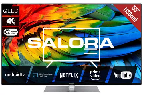How to edit programmes on Salora 55QLED440A