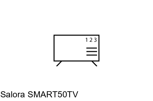 Ordenar canales en Salora SMART50TV