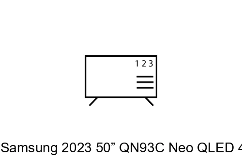 Ordenar canales en Samsung 2023 50” QN93C Neo QLED 4K HDR Smart TV