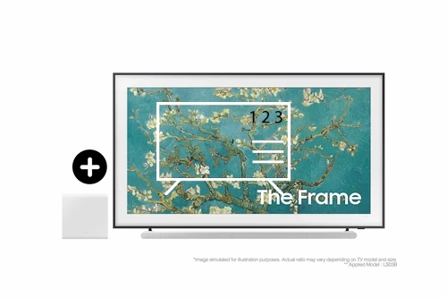 Ordenar canales en Samsung 2023 85” The Frame QLED 4K HDR Smart TV with S801B Lifestyle Ultra Slim Soundbar