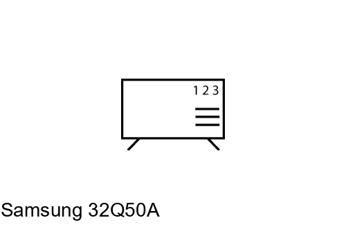 Organize channels in Samsung 32Q50A
