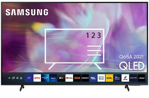 Organize channels in Samsung 65Q65A