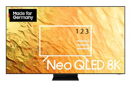 Ordenar canales en Samsung 85" Neo QLED 8K QN800B (2022)