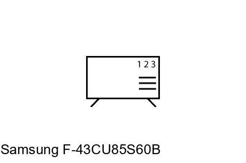 Organize channels in Samsung F-43CU85S60B