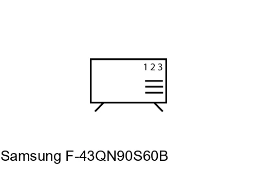 Cómo ordenar canales en Samsung F-43QN90S60B