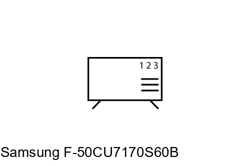 Organize channels in Samsung F-50CU7170S60B