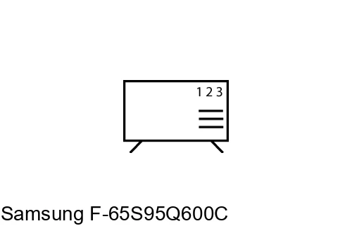 Organize channels in Samsung F-65S95Q600C