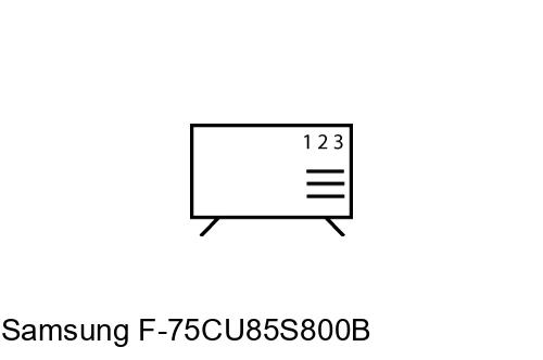 Comment trier les chaînes sur Samsung F-75CU85S800B