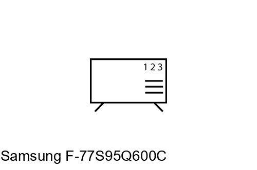 Cómo ordenar canales en Samsung F-77S95Q600C