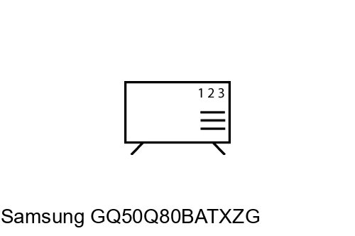 Trier les chaînes sur Samsung GQ50Q80BATXZG