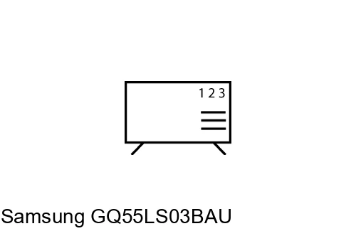 Organize channels in Samsung GQ55LS03BAU