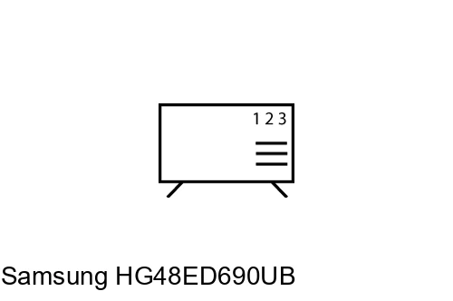 Ordenar canales en Samsung HG48ED690UB