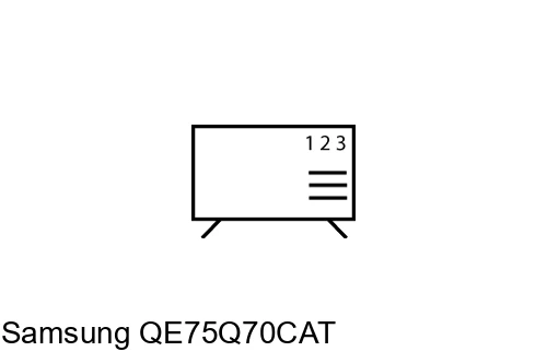 Ordenar canales en Samsung QE75Q70CAT