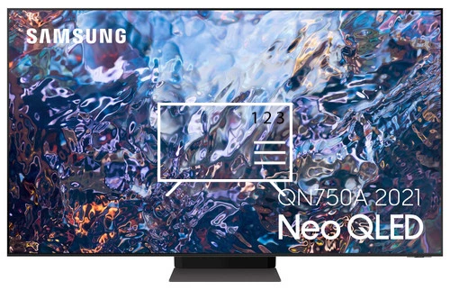 Organize channels in Samsung QE75QN750AT