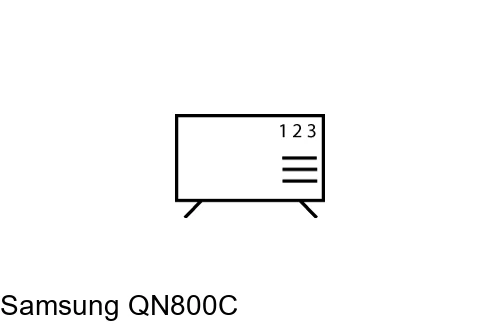 Ordenar canales en Samsung QN800C