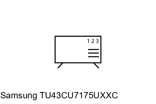 Organize channels in Samsung TU43CU7175UXXC