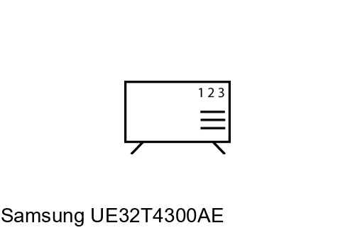 Organize channels in Samsung UE32T4300AE