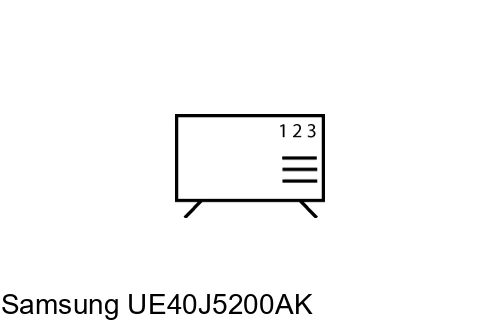 Organize channels in Samsung UE40J5200AK
