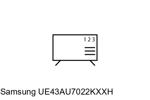 How to edit programmes on Samsung UE43AU7022KXXH