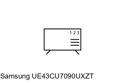 Organize channels in Samsung UE43CU7090UXZT