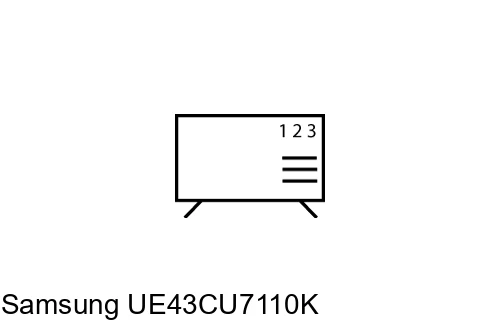 How to edit programmes on Samsung UE43CU7110K