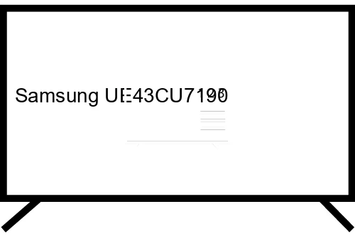 Organize channels in Samsung UE43CU7190