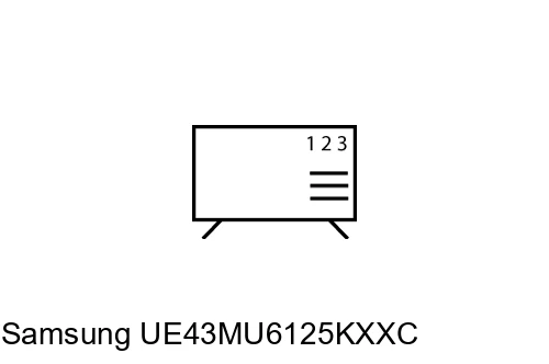 Organize channels in Samsung UE43MU6125KXXC