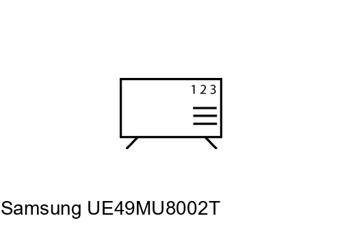 Organize channels in Samsung UE49MU8002T