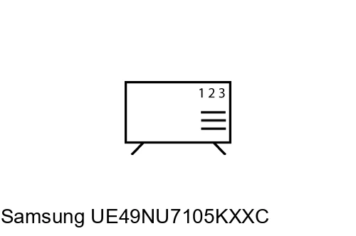 Organize channels in Samsung UE49NU7105KXXC