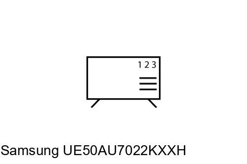Organize channels in Samsung UE50AU7022KXXH