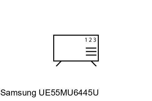 Organize channels in Samsung UE55MU6445U